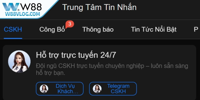Nếu gặp khó khăn khi tải app thì hãy chọn kênh liên hệ W88 bạn sẽ được hỗ trợ 